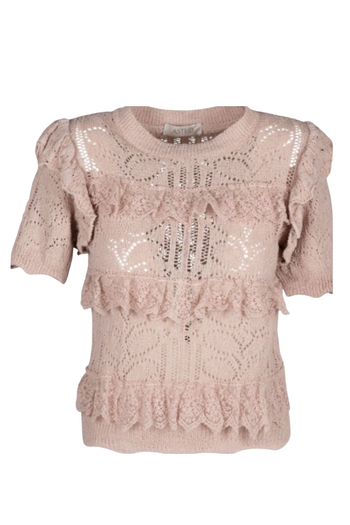 Astrid Pink Knit Top