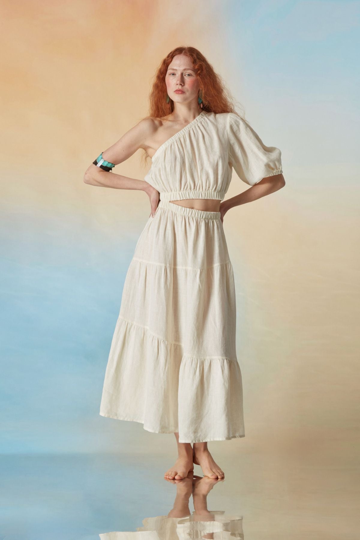 DS Athens Midi Linen Dress