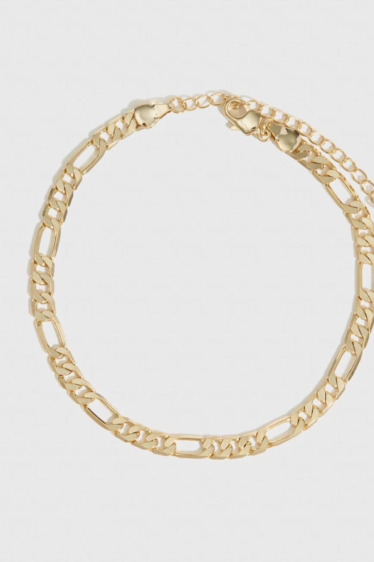 Drae Collection - Figaro Bracelet - Gold & Silver