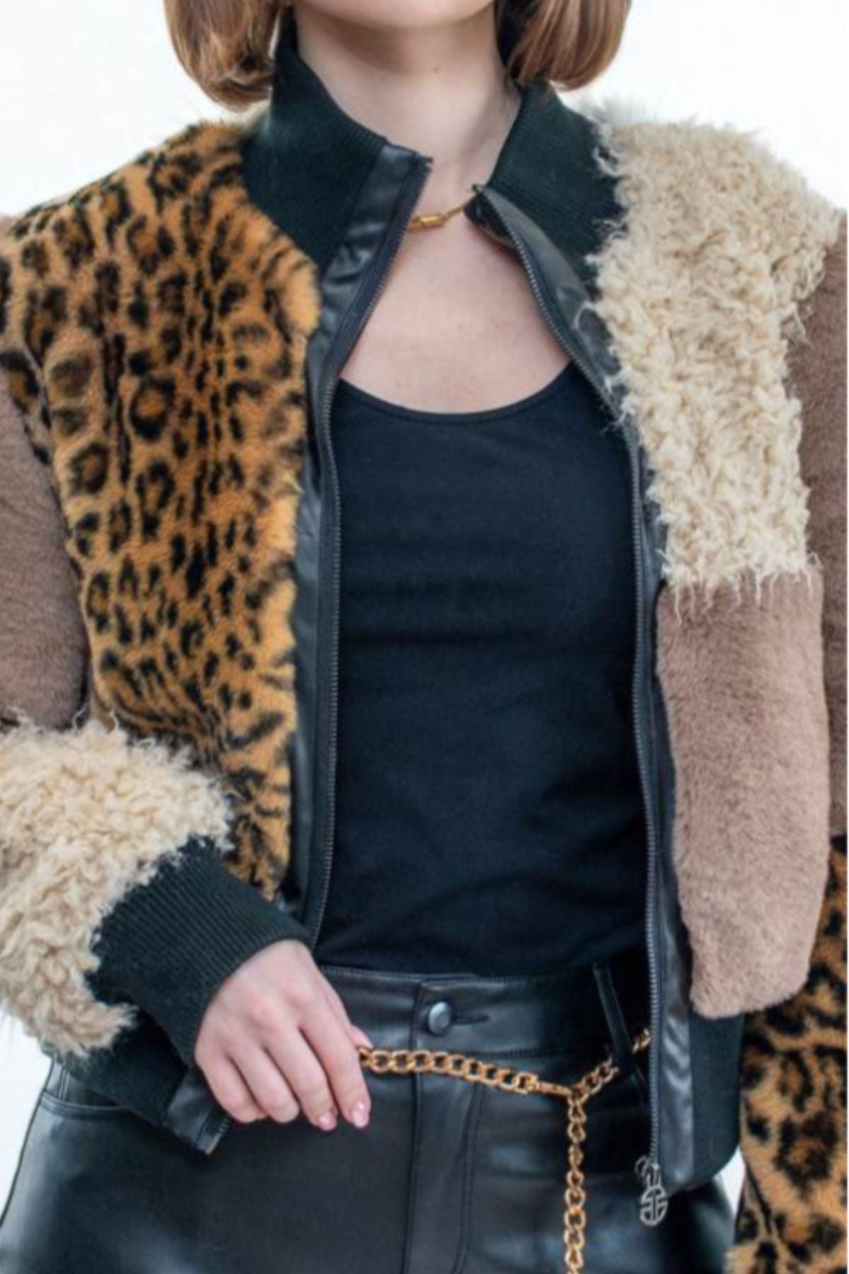 Furious Fur - Jade Jacket Leopard Combo