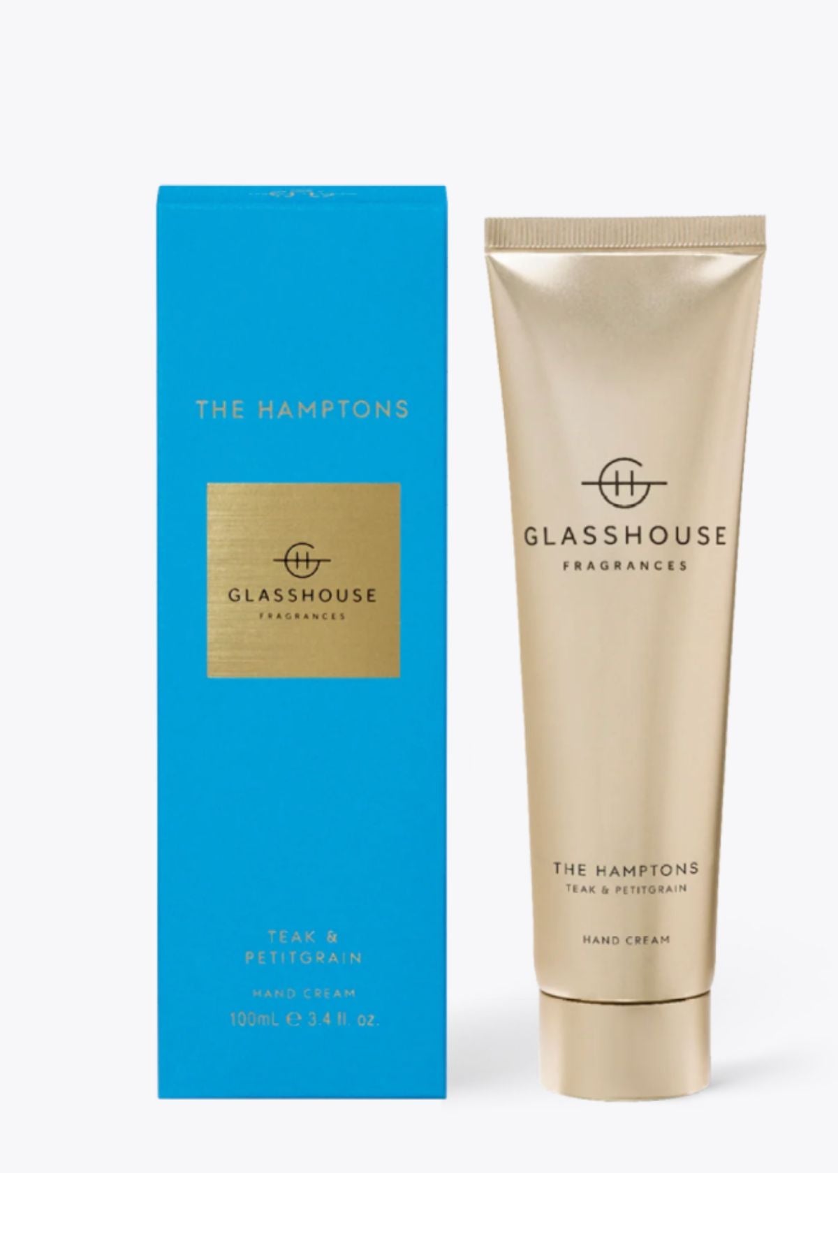 GLASSHOUSE Fragrances - The Hamptons - Teak & Petitgrain - Hand Cream - 100ml