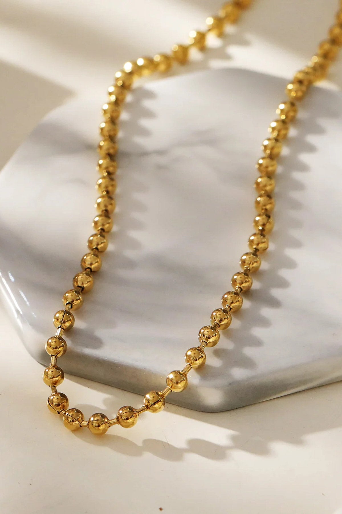Hackney Nine- BROXLOV Ball- Chain Daily Wear Essential Necklace