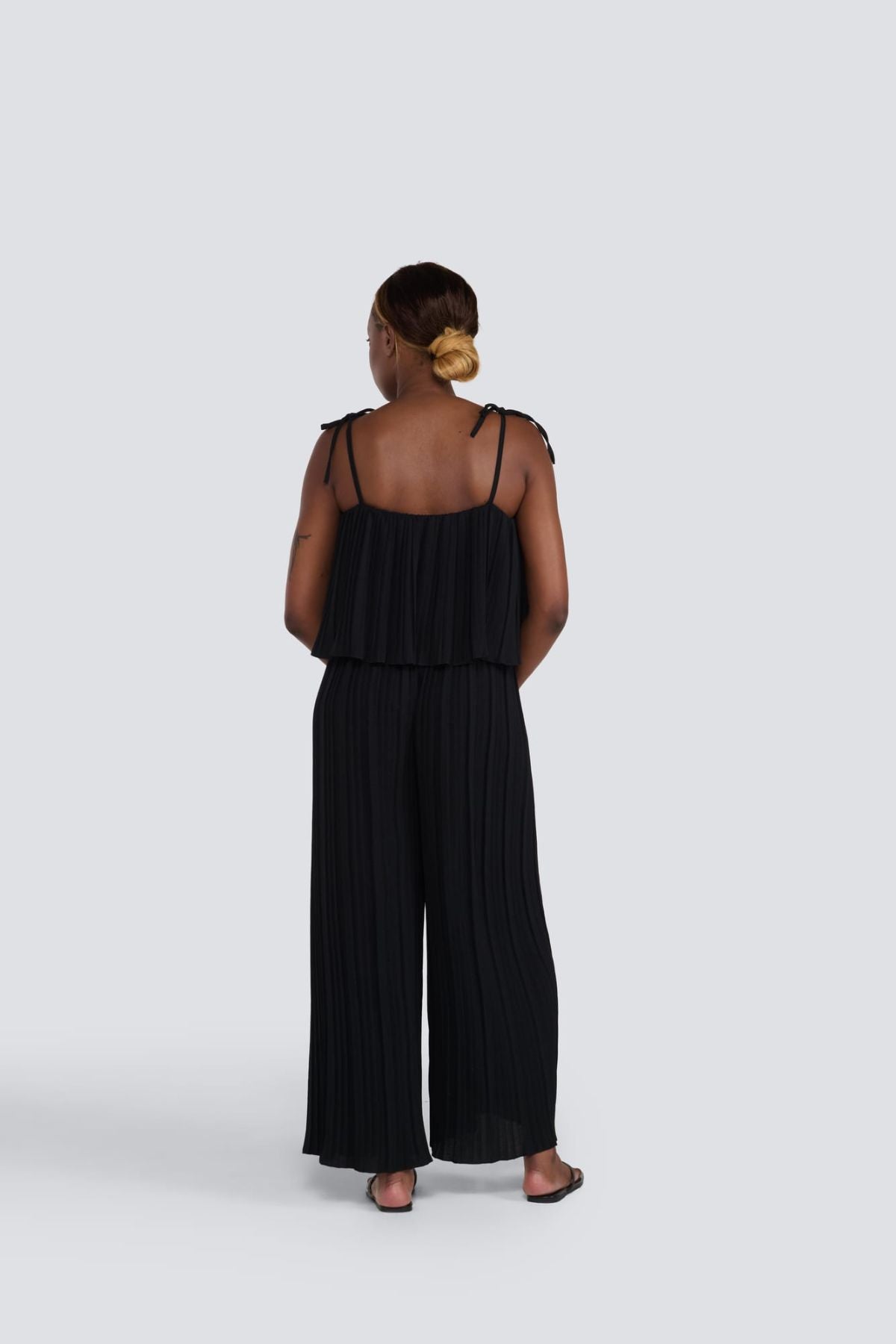 Jessica Laura - Pleated Jumpsuit - Black