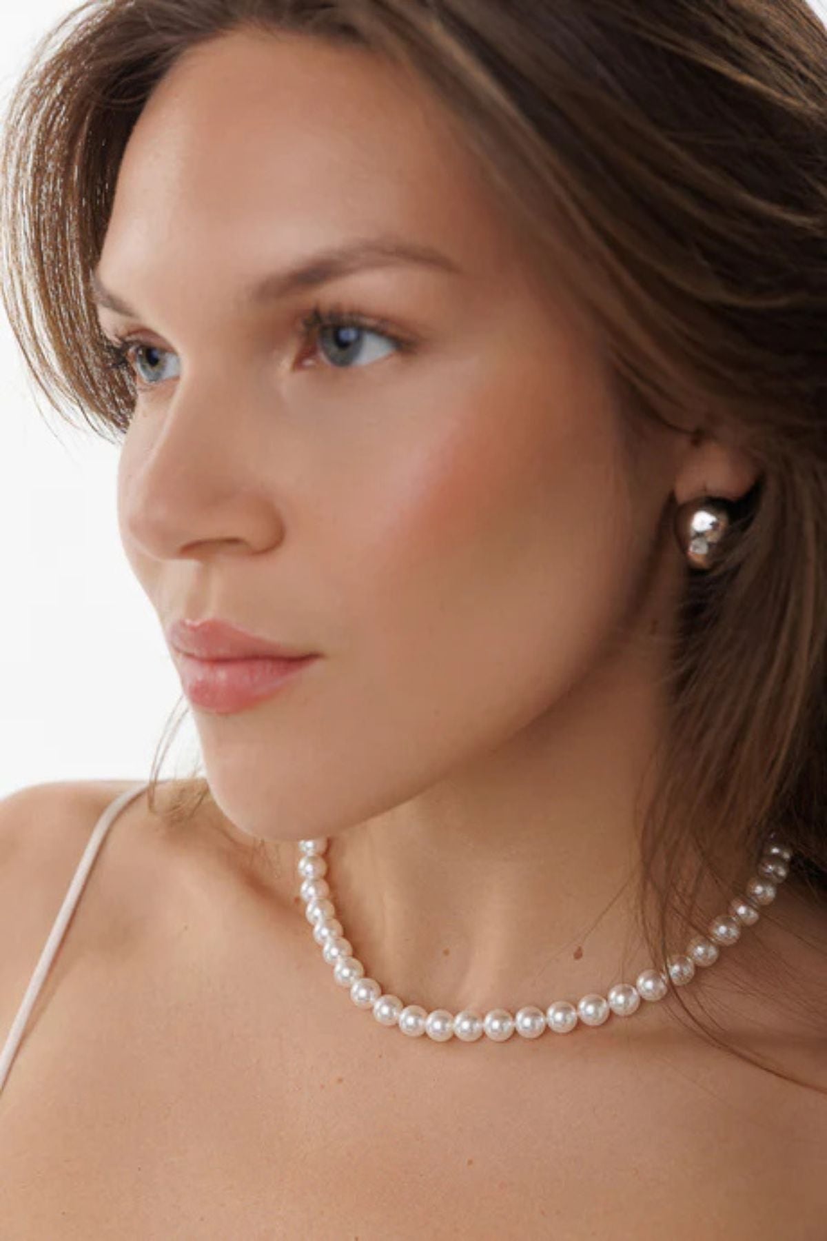 LimLim Accessories - Pearl Magnetic Lock Necklace - Gold & Silver