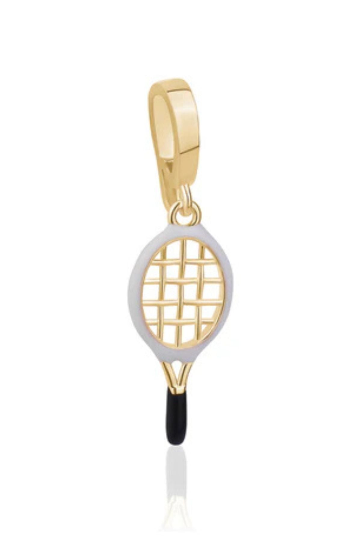 LimLim Accessories - Tennis Racket Charm - In White