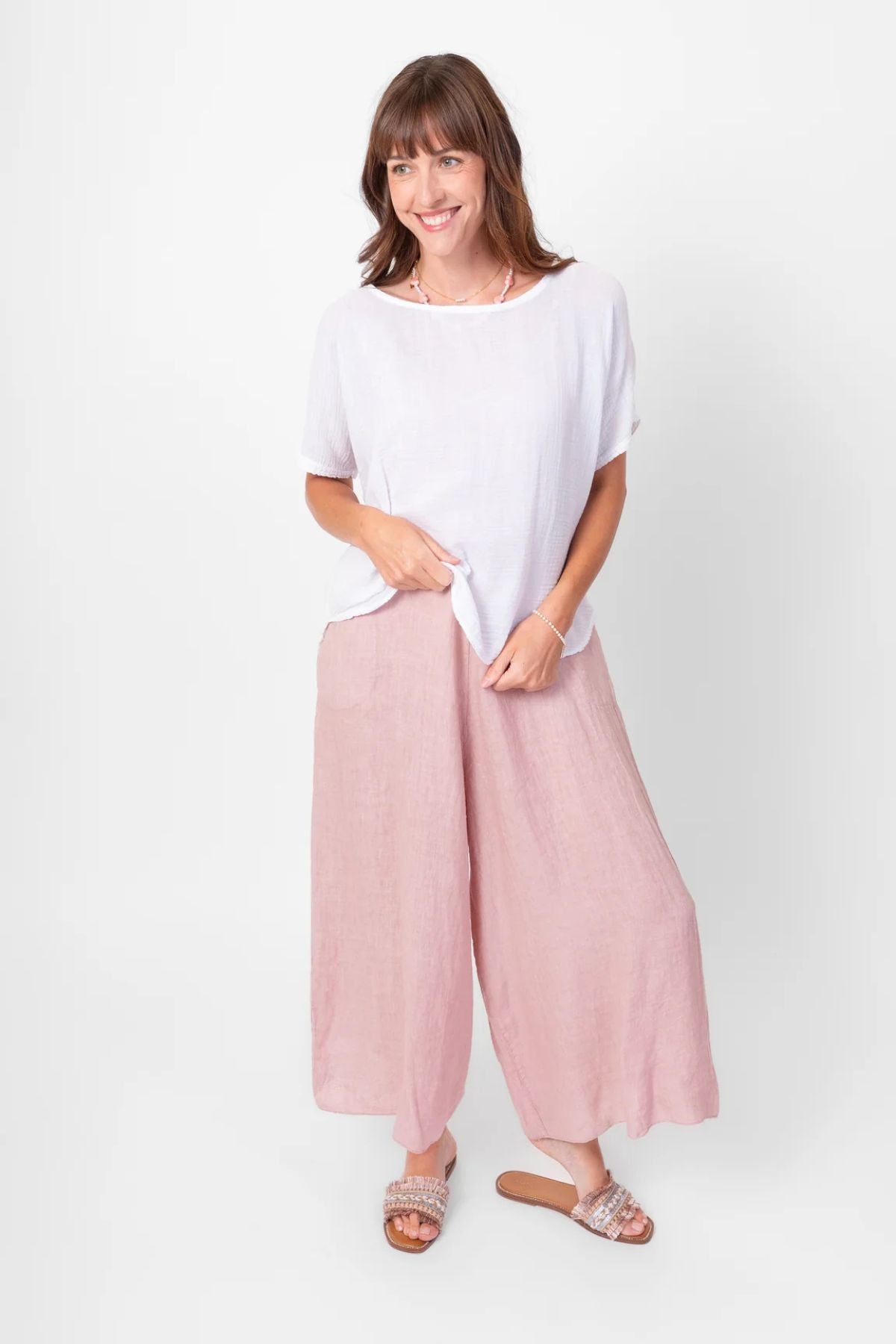 Me & Gee - Palazzo Pant - Rose