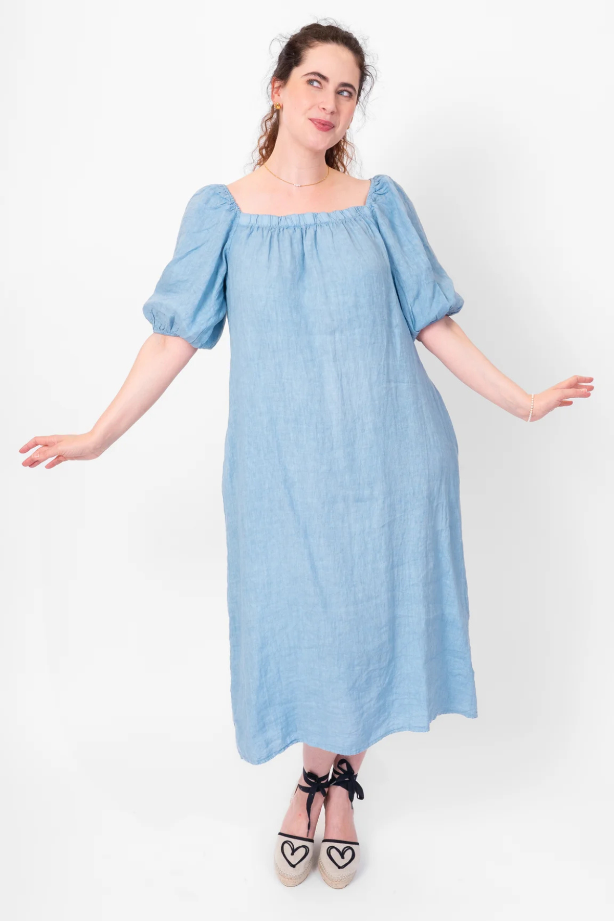 Me & Gee - Dress - Cloud - Puffy Sleeve