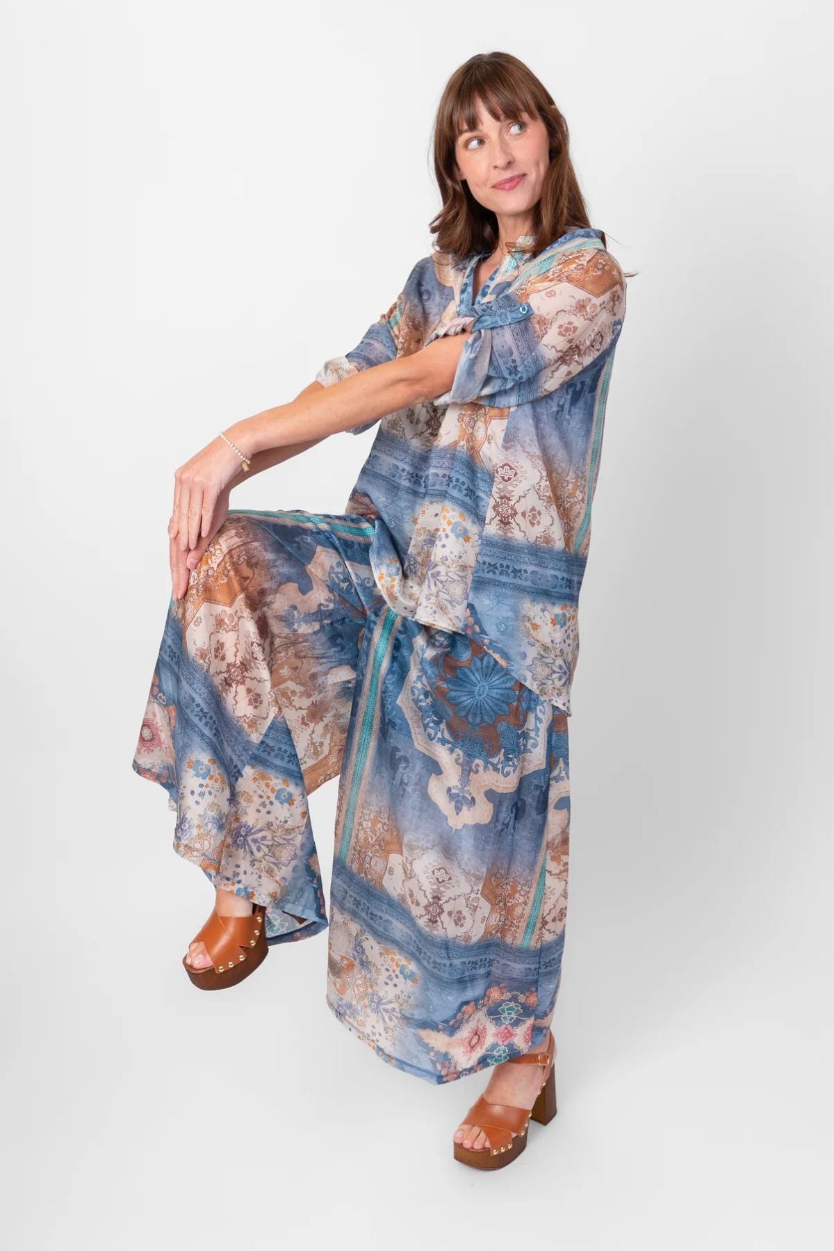 Me & Gee - Palazzo Pant - Blue Jeans