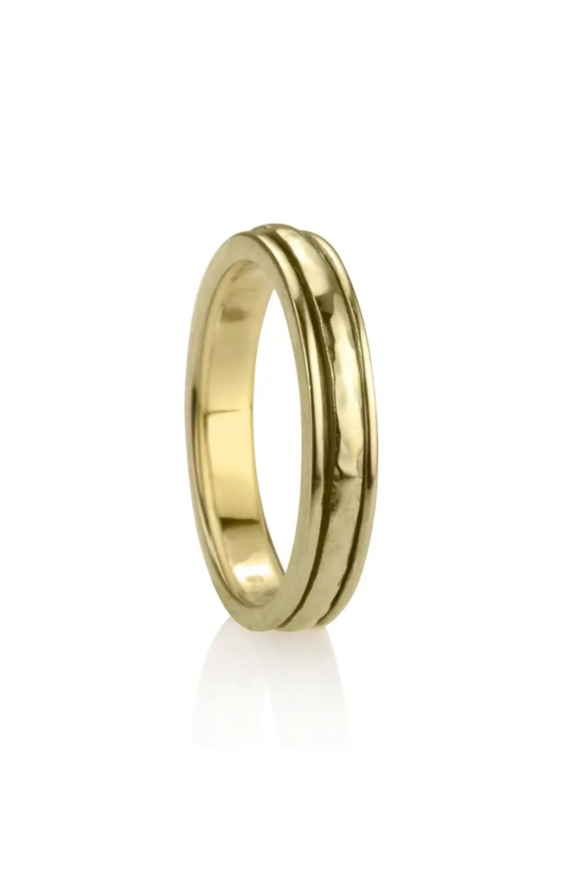 Meditation Rings - Prana Yellow Gold Vermeil Ring