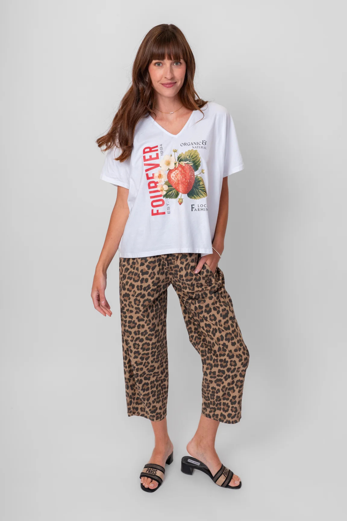 Me & Gee - Pull On Capris - Leopard