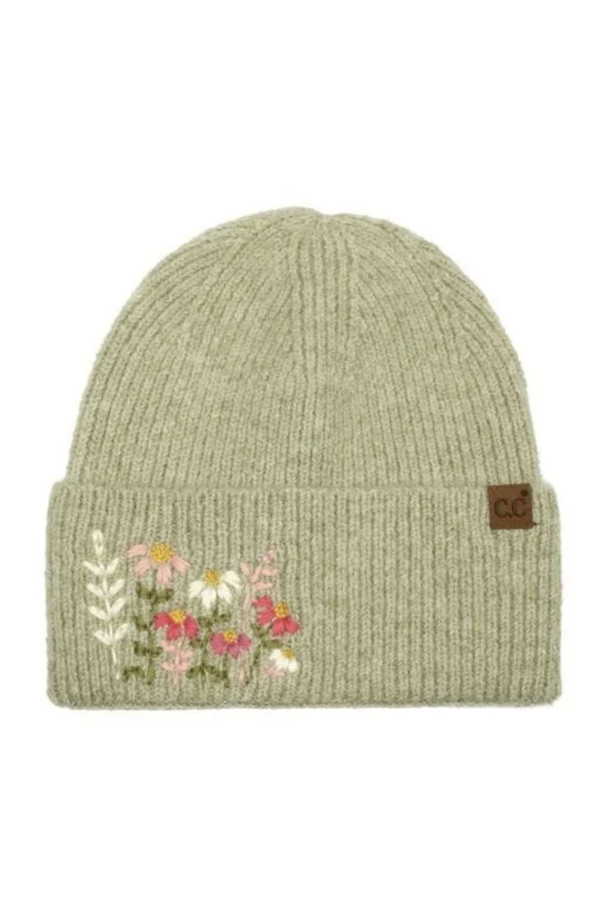 Modinno Floral Embroidery Beanie