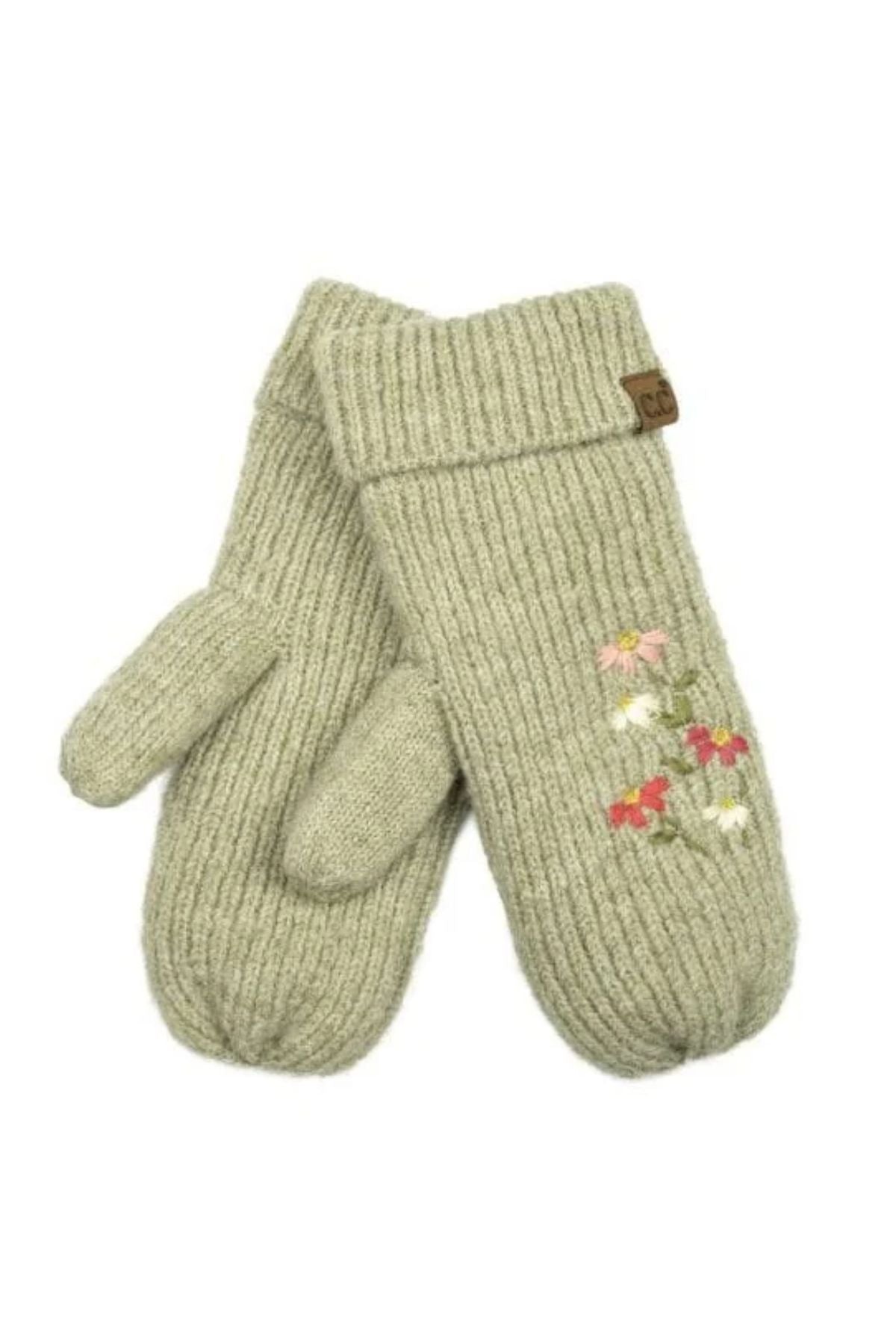 Modinno Floral Embroidery Mitten