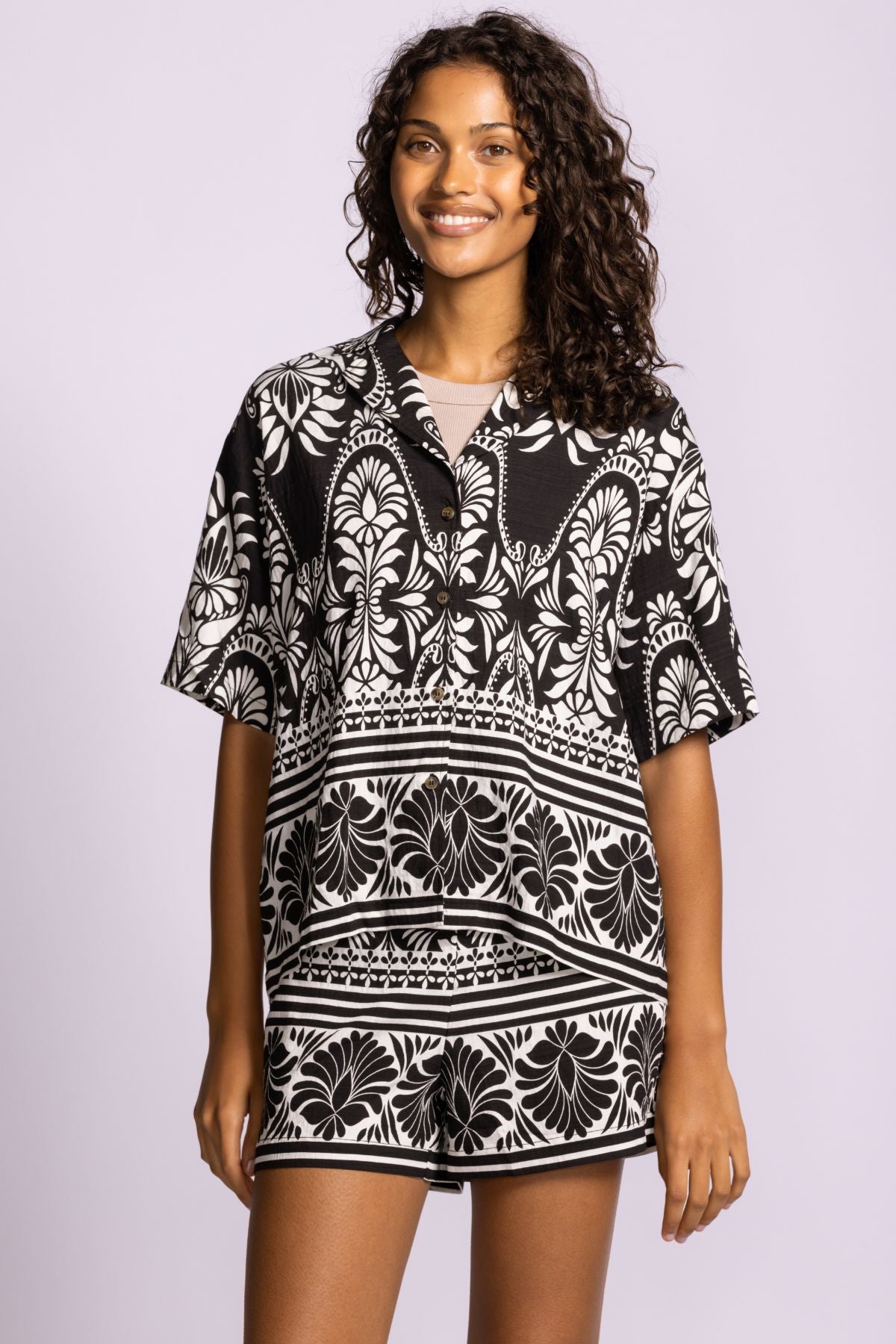 Pink Martini Palma Top - Black