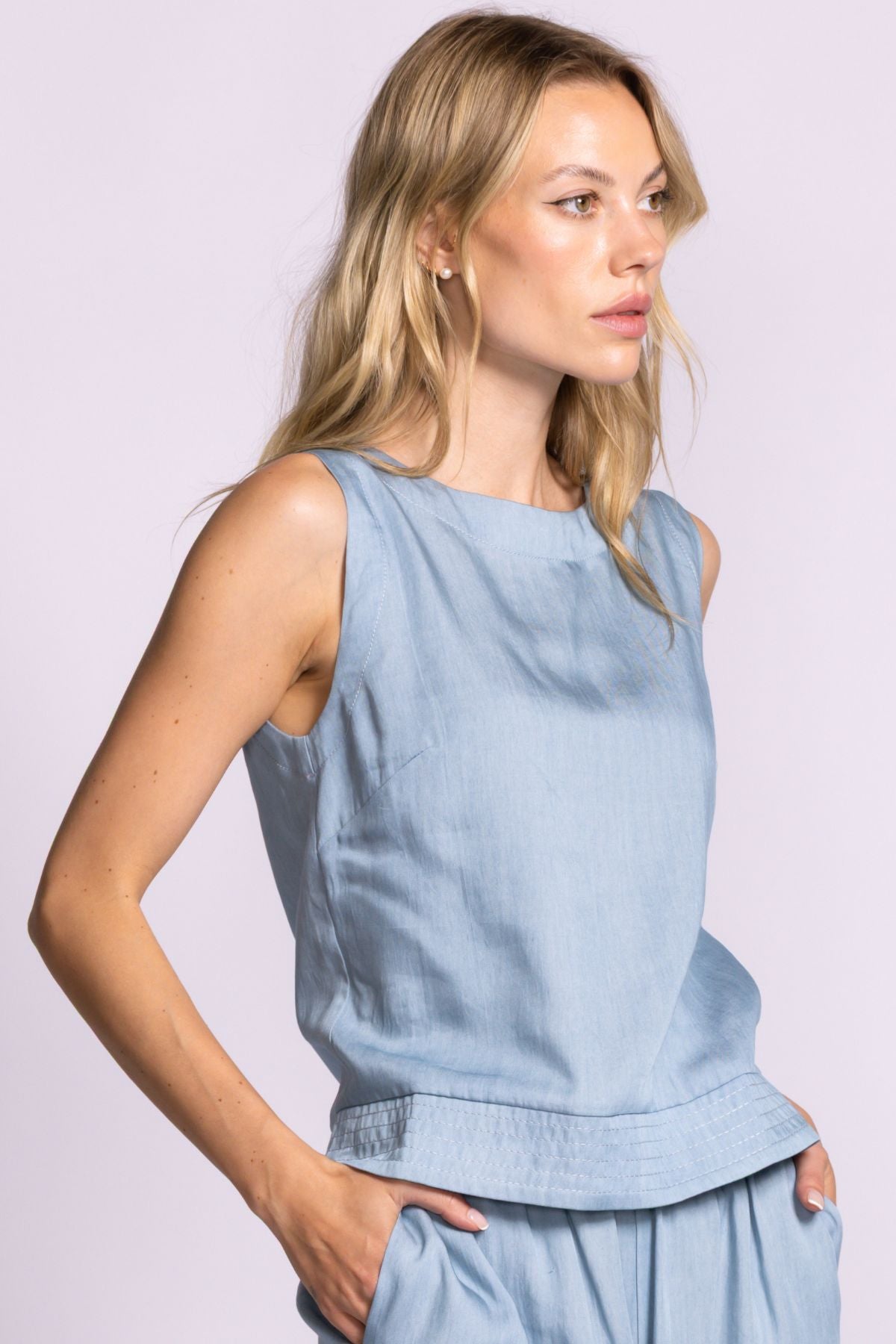 Pink Martini Dash Top - Blue
