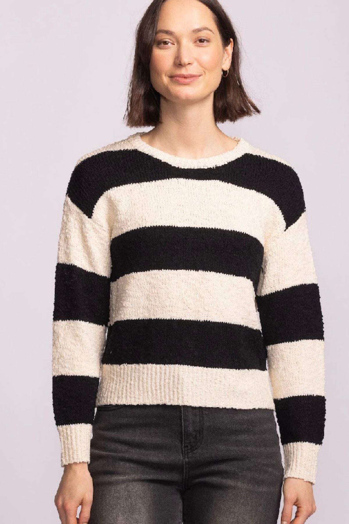 Pink Martini - Glynn Sweater - Black and White Stripes