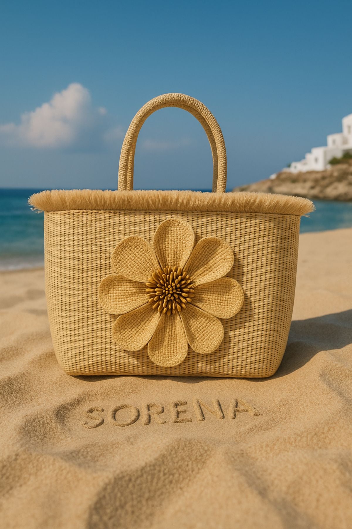 Sorena - Falbala Beach Bag - Sand
