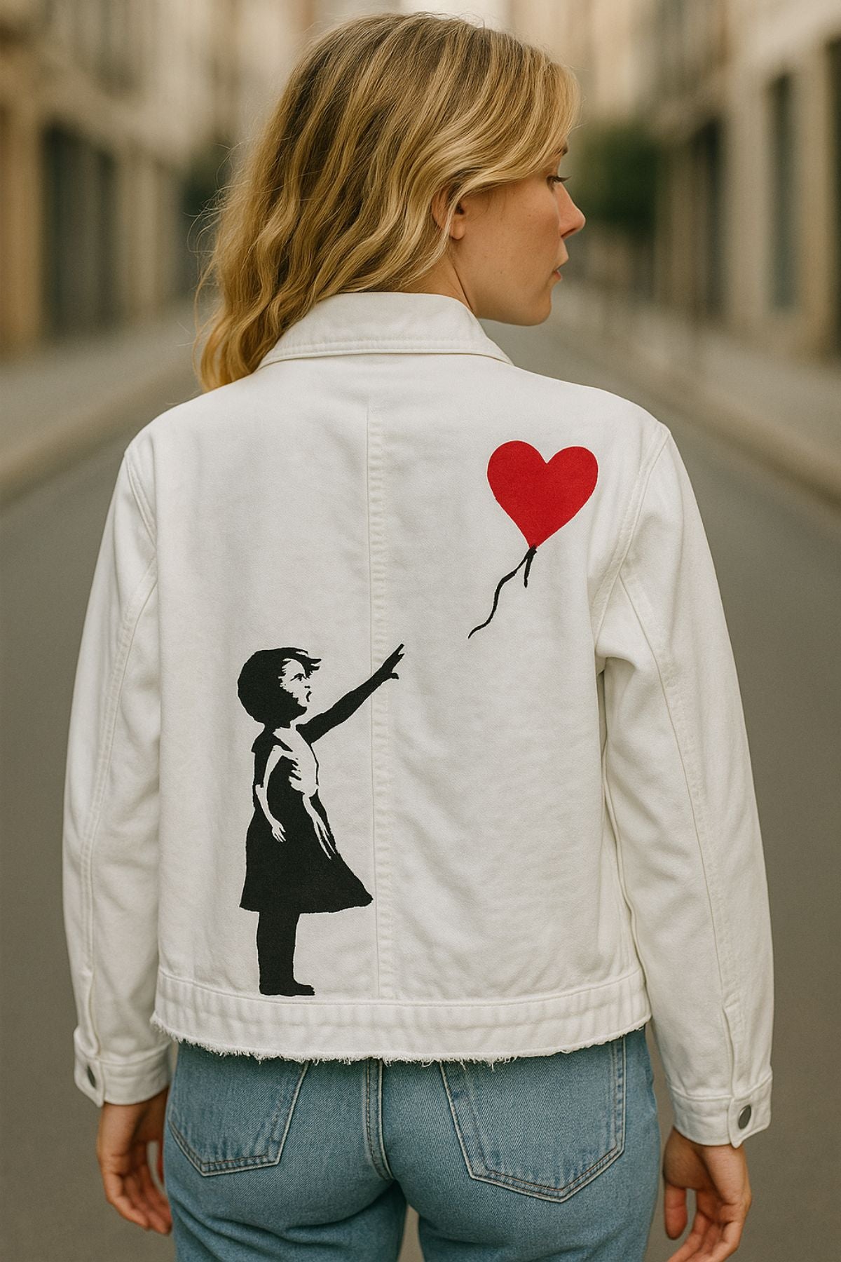 Sorena - White Jean Jacket